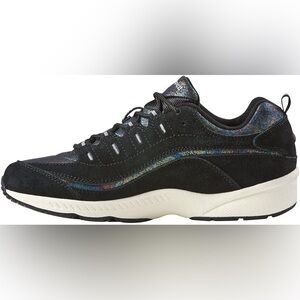 Easy Spirit Womens Romy25 Black Multi Suede Walking Shoe size 5 NWT